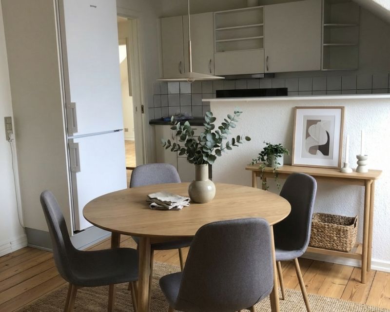 Spisehjørne i køkken i 4-værelses lejlighed til leje i Randers C