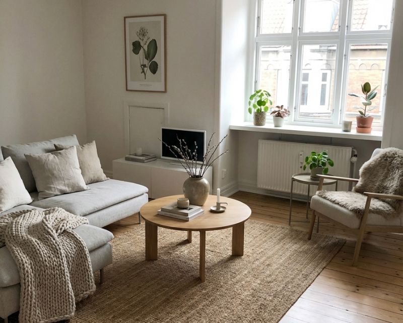 lys stue i 3-v&aelig;relses lejlighed