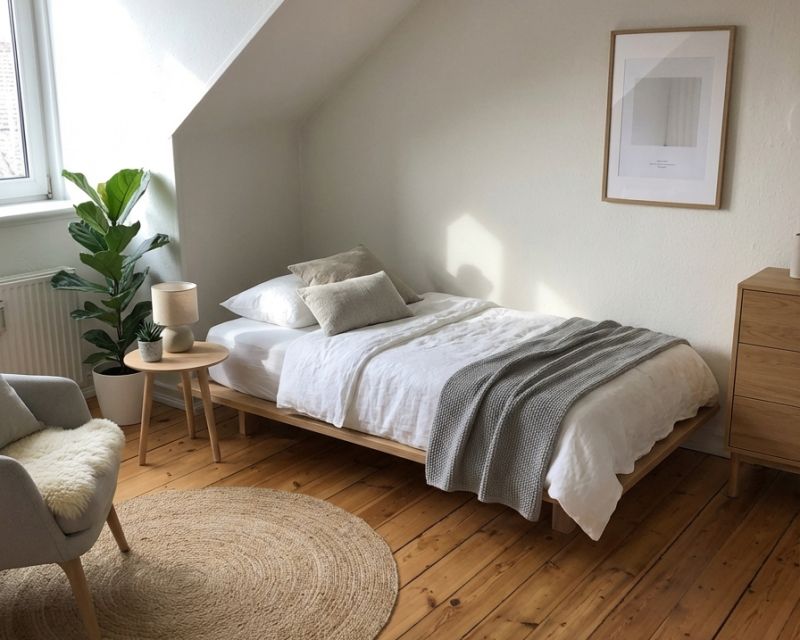 værelse med godt lysindfald i 4-værelses lejlighed til genudlejning i Randers